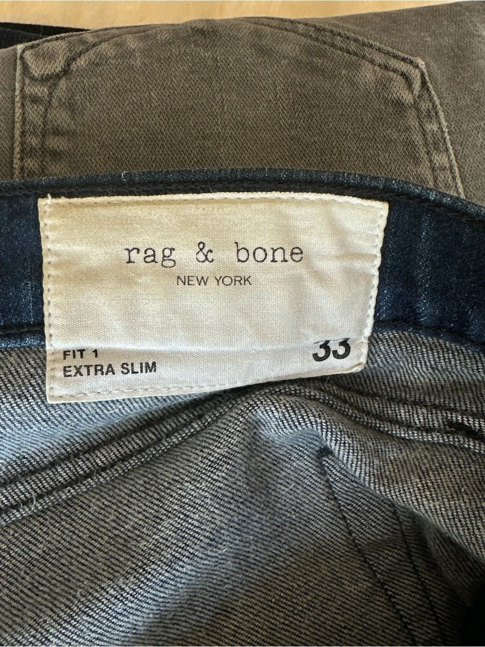 rag & bone Men's Dark Wash slim Jeans